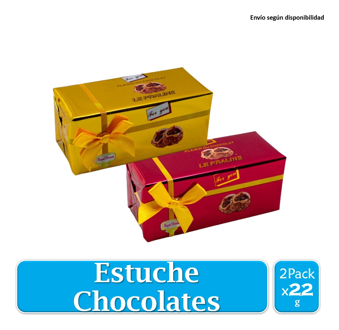Estuche Rectangular Angel Dream Chocolates 22 g Adro X 2 Uds