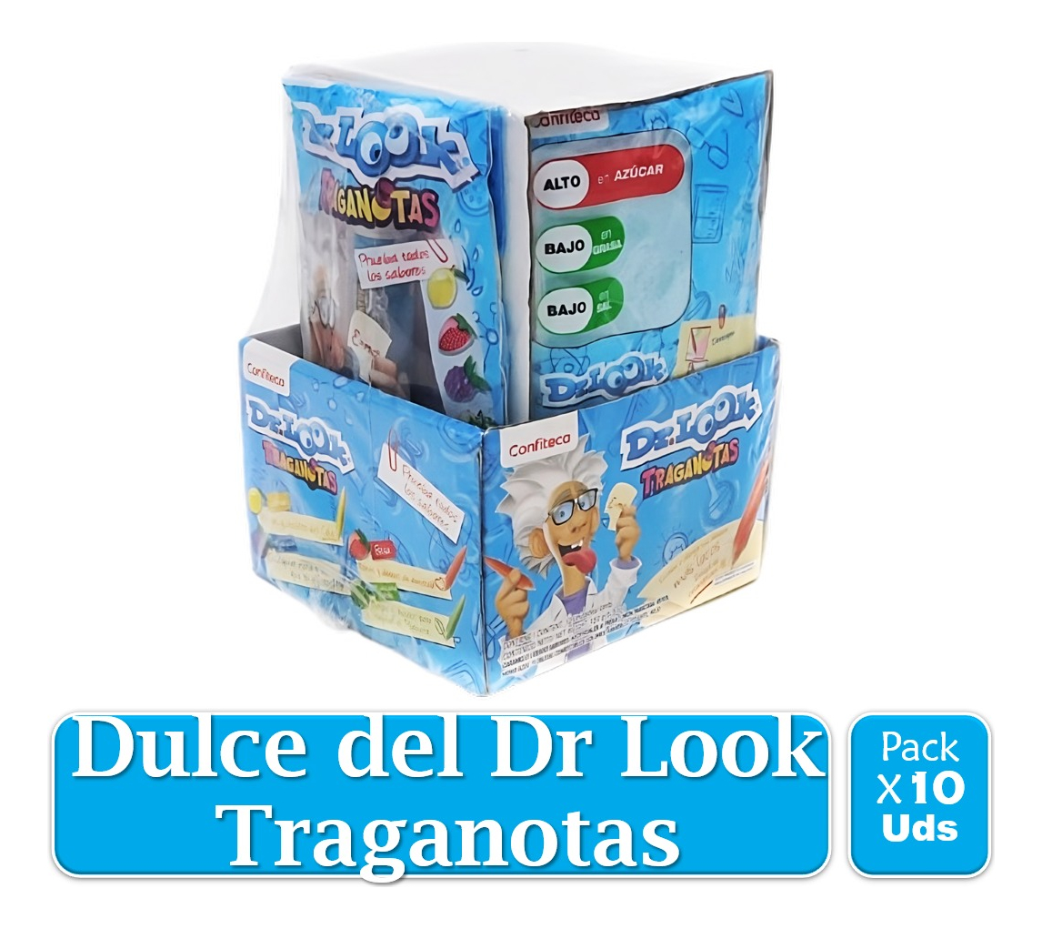 Dulce Del Dr Look Traganotas Juegos Sabores Surtidos X 10 Ud