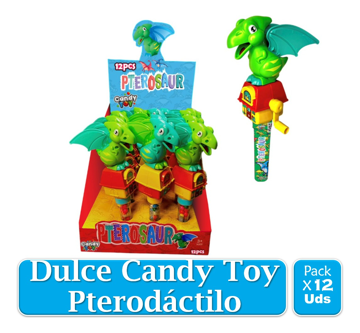 Dulce Candy Toy Casita Dinosaurio Pterodáctilo X 12  Uds