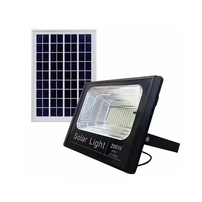 Reflector Led Solar 300w Uso Exterior Con Control Remoto