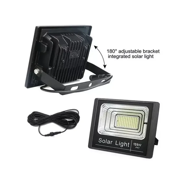 Reflector Led Solar 300w Uso Exterior Con Control Remoto