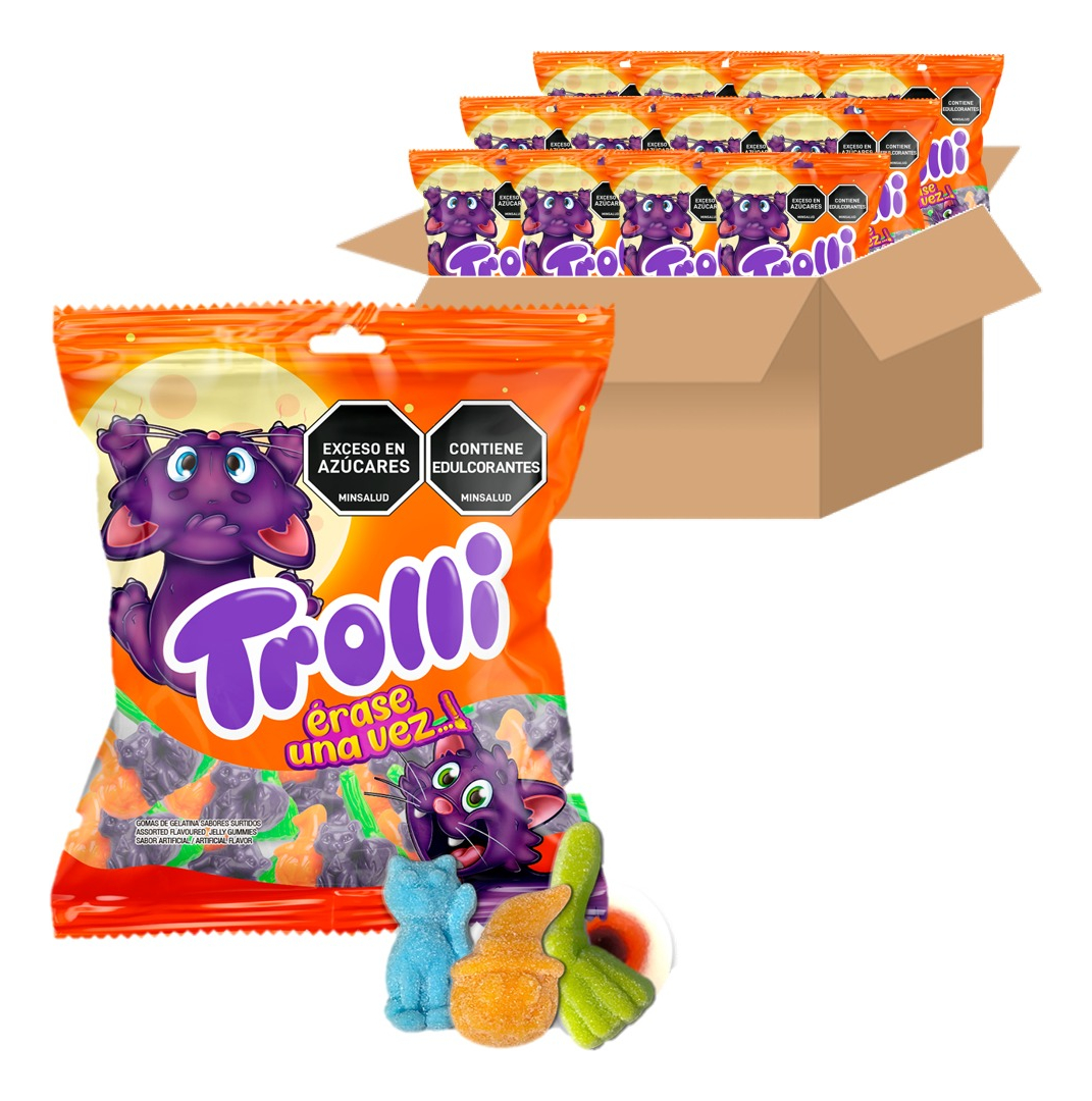 Dulces Gomitas Día Niño Halloween Trolli  Erase Una Vez 12 U