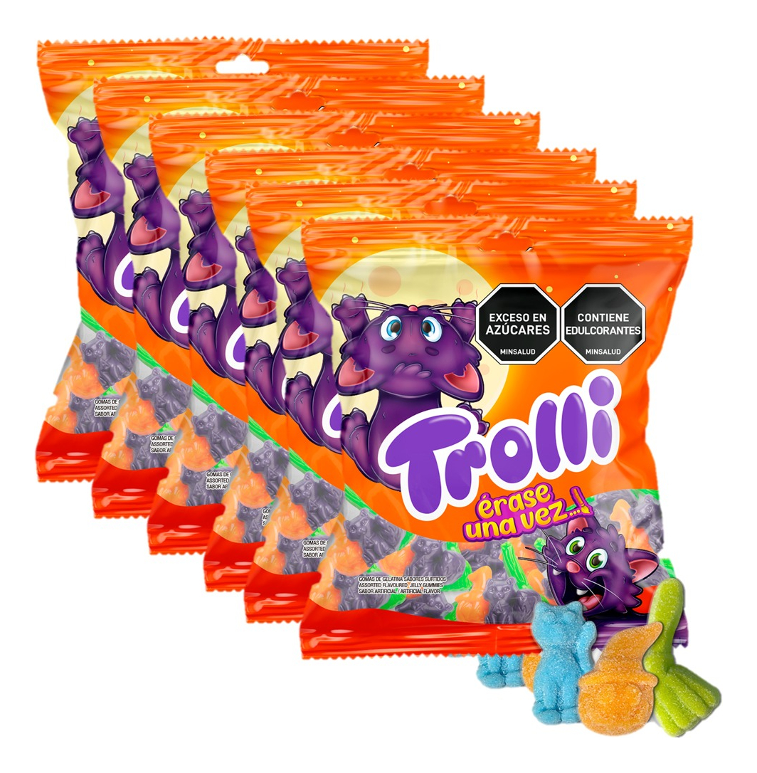 Dulces Gomitas Día Niño Halloween Trolli  Erase Una Vez x 6U