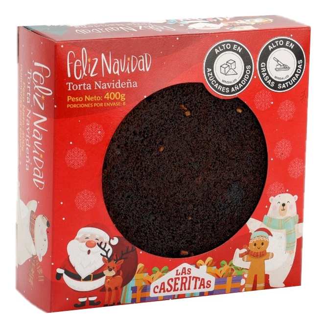 Torta Torta Navideña De Vino Feliz Navidad Caseritas 400g