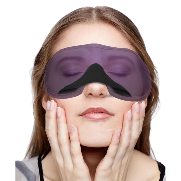 Antifaz 3d Tapa Ojos Suave Cómodo Oscuridad Total Dormir Pro Violeta