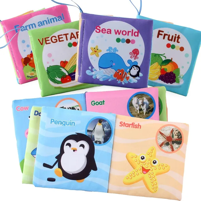 Libros Para Bebes Aprender Leer Animales Marinos Ingles Tel 