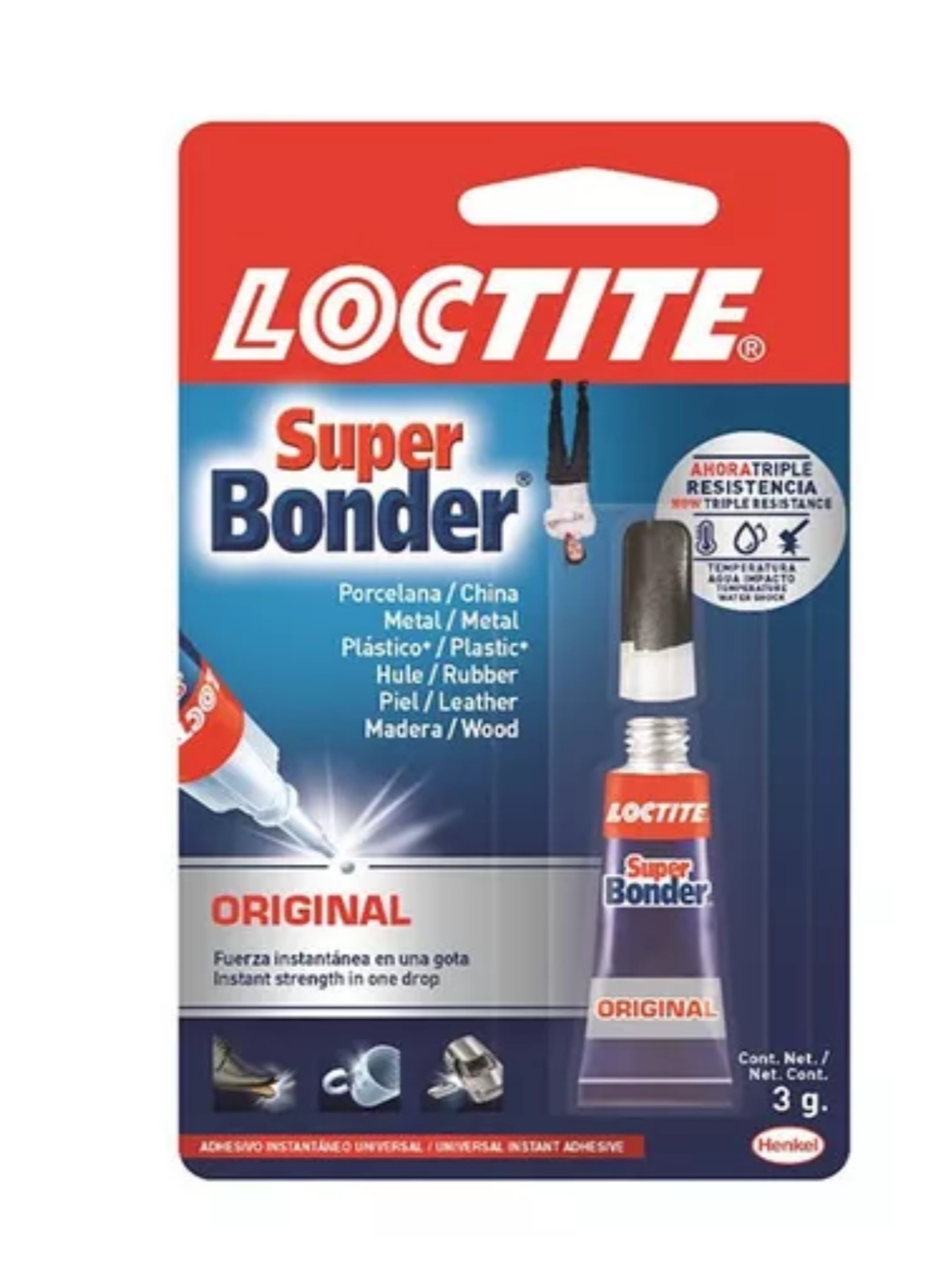 Pegante Inst. 3 Gr. Super Bonder Coriente