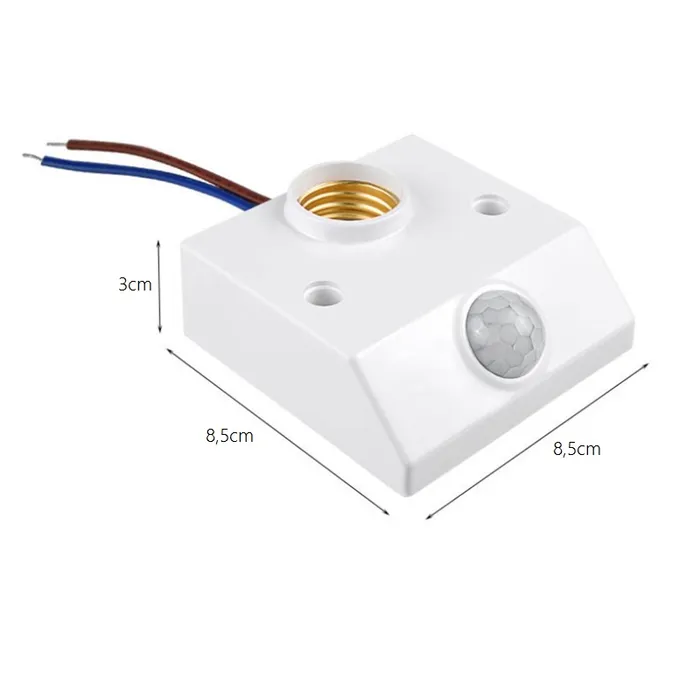 Roseta Sensor De Movimiento Control De Luz Y Tiempo