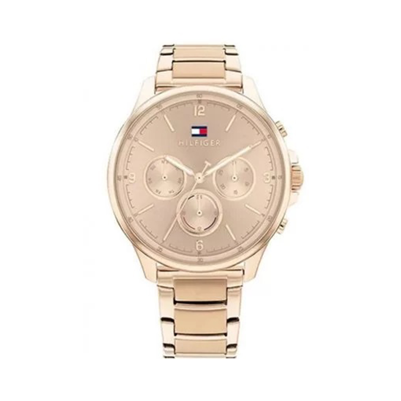 Reloj Dama Tommy Hilfiger Multifunción Gold Steel Pink 1782369
