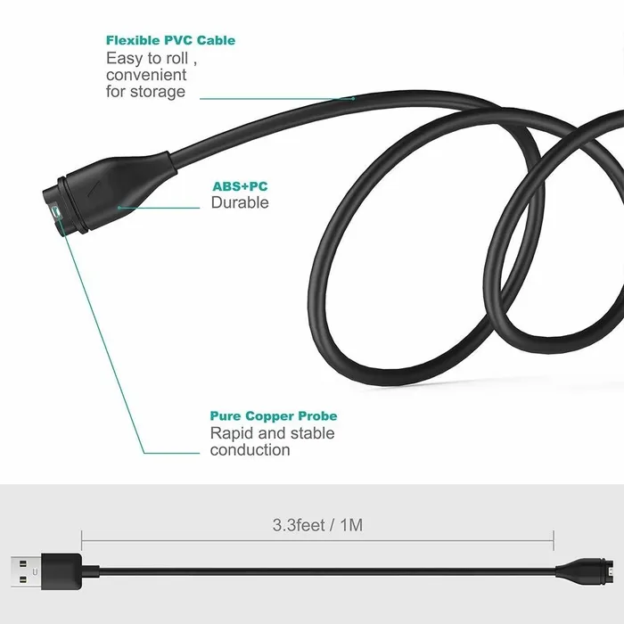 Cable Reloj Garmin Fenix Vivoactive Vivosport Quatix