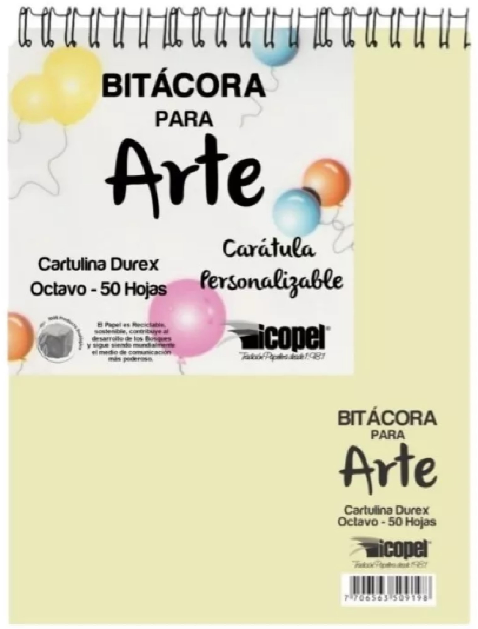 Bitacora Croquis Tinta Durex 1/8 140 Gr  50 H Canson