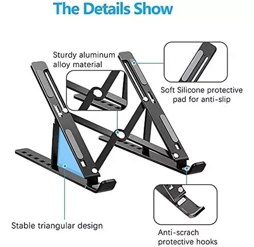 Base Soporte Aluminio Portatil /macbook /laptop/tablet