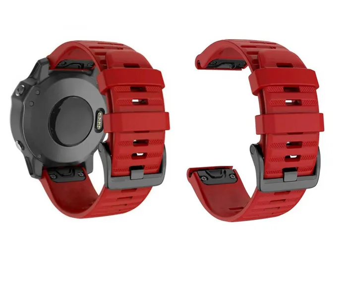 Pulso Correa Para Reloj Garmin Fenix 5x 5xplus 26mm Rojo