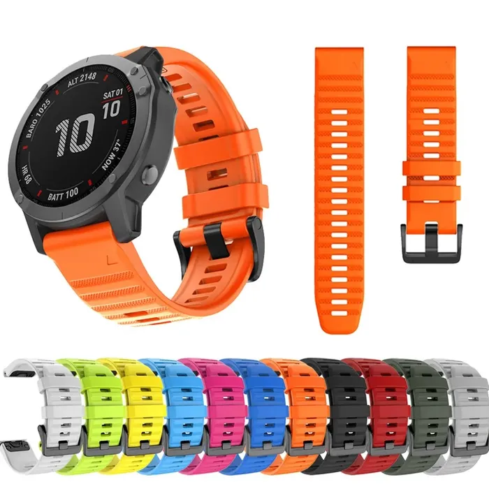 Pulso Correa Para Reloj Garmin Fenix 5x 5xplus 26mm Rojo