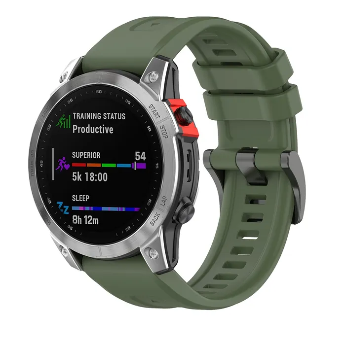 Pulso Correa Para Reloj Garmin Fenix 5x 5xplus 26mm Verde oscuro