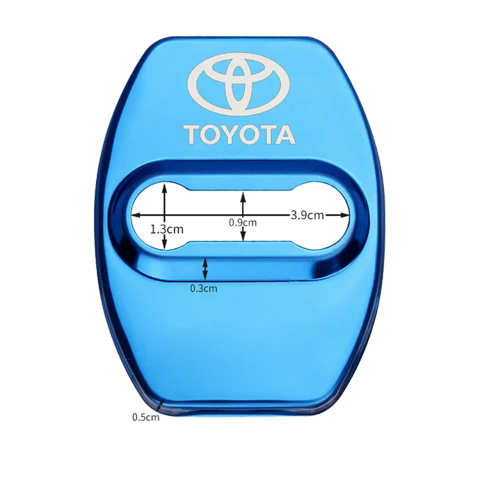 Protector Embellecedor De Cerradura Para Puerta Toyota X4 Azul