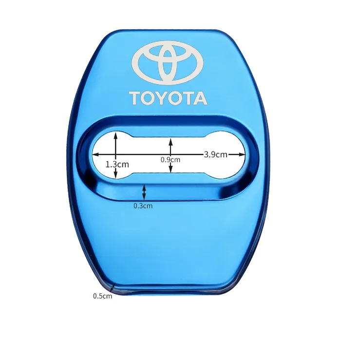 Protector Embellecedor De Cerradura Para Puerta Toyota X4 Plateado