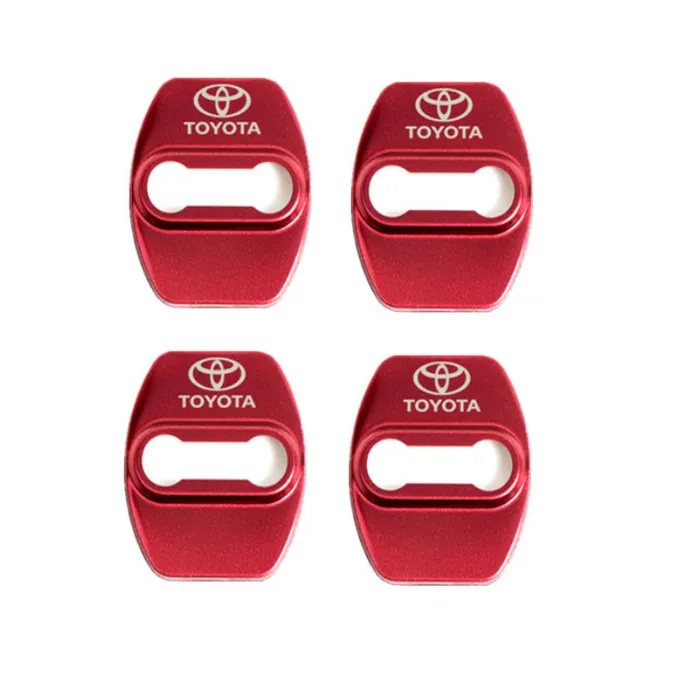 Protector Embellecedor De Cerradura Para Puerta Toyota X4 Rojo