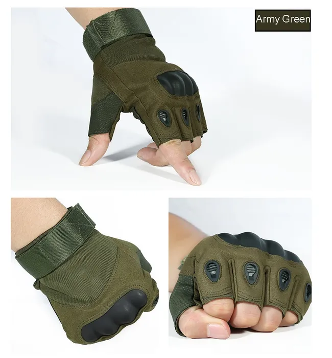 Guantes Cortos Mochos Para Moto Transpirables Verde Talla M