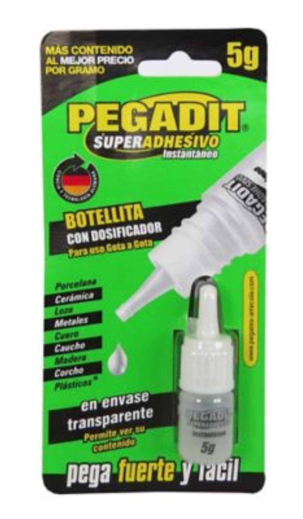 Pegante Inst. Pegadit Botella 5grs