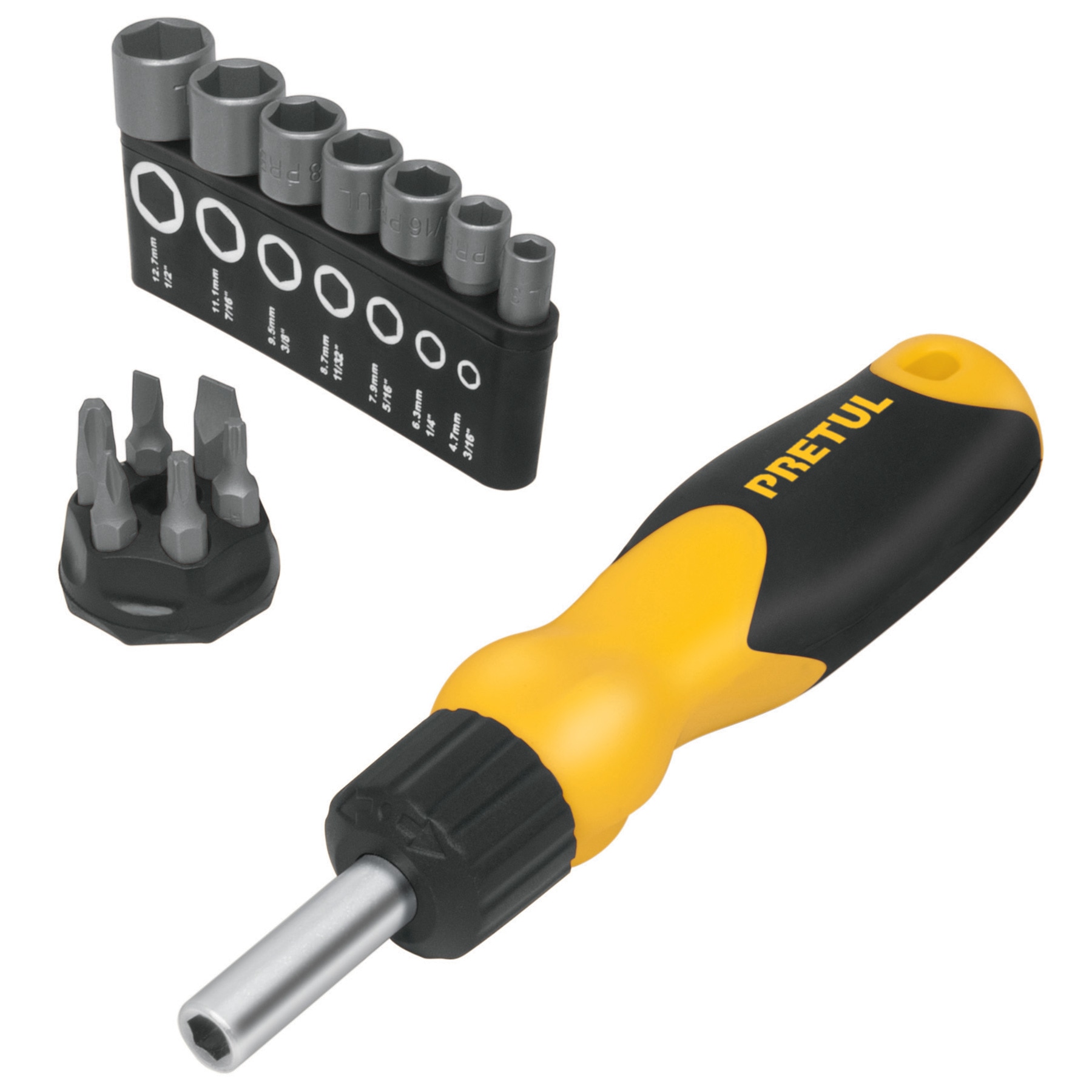 Destornillador Tipo Ratchet 6 Puntas Y 7 Copas Truper