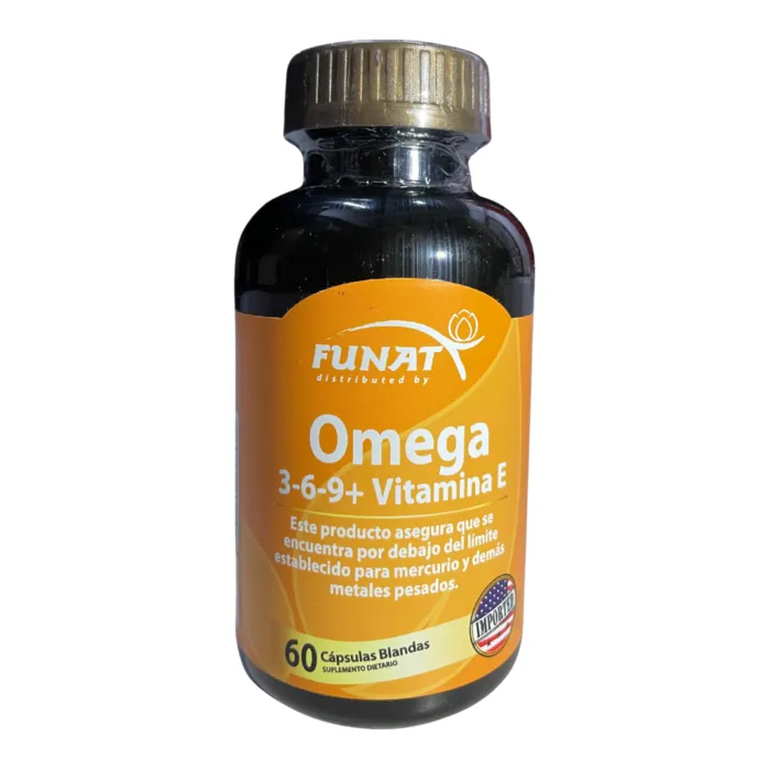 Omega 3 6 9 + Vitamin E 60 Capsulas Funat 