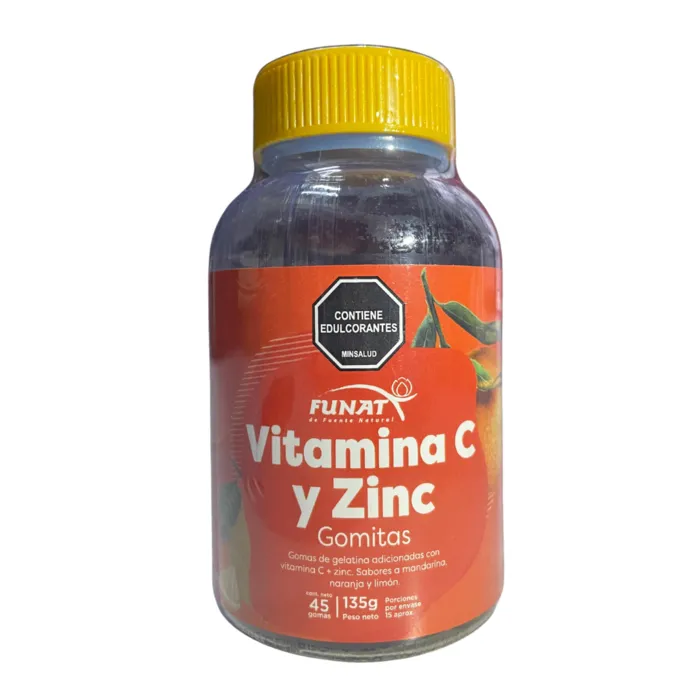 Gomitas Con Vitamina C + Zinc 45 Unidades Funat