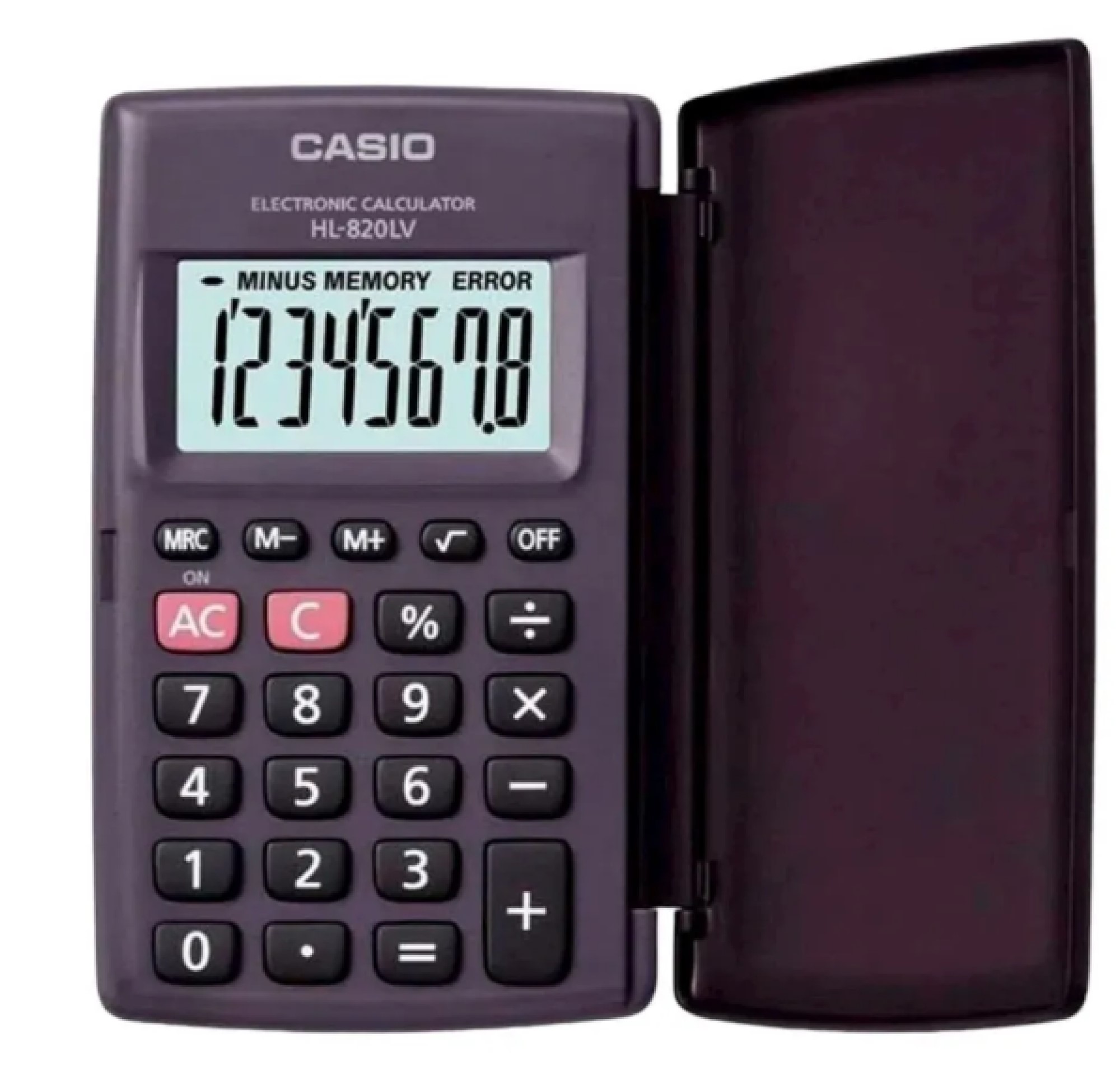 Calculadora bolsillo 8 DIG. HL-820LV-BK CASIO