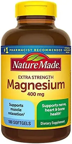 Nature Made Magnesium 400 Mg 180 Softgels 