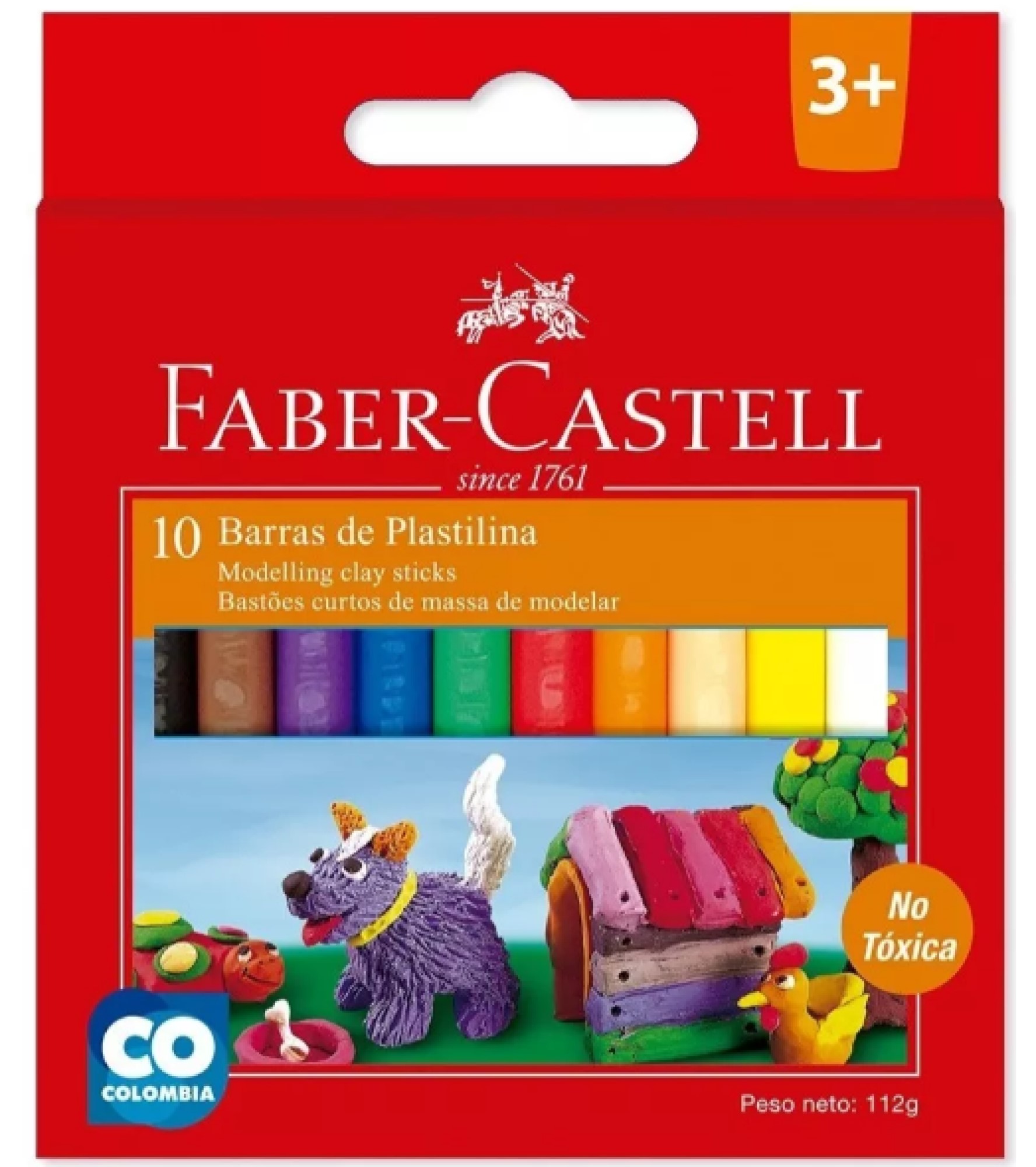 Plastilina Barra x10 Faber Castell