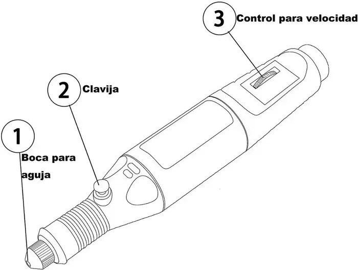 Kit Pulidor De Uñas Eléctrico Removedor Acrilico Manicure