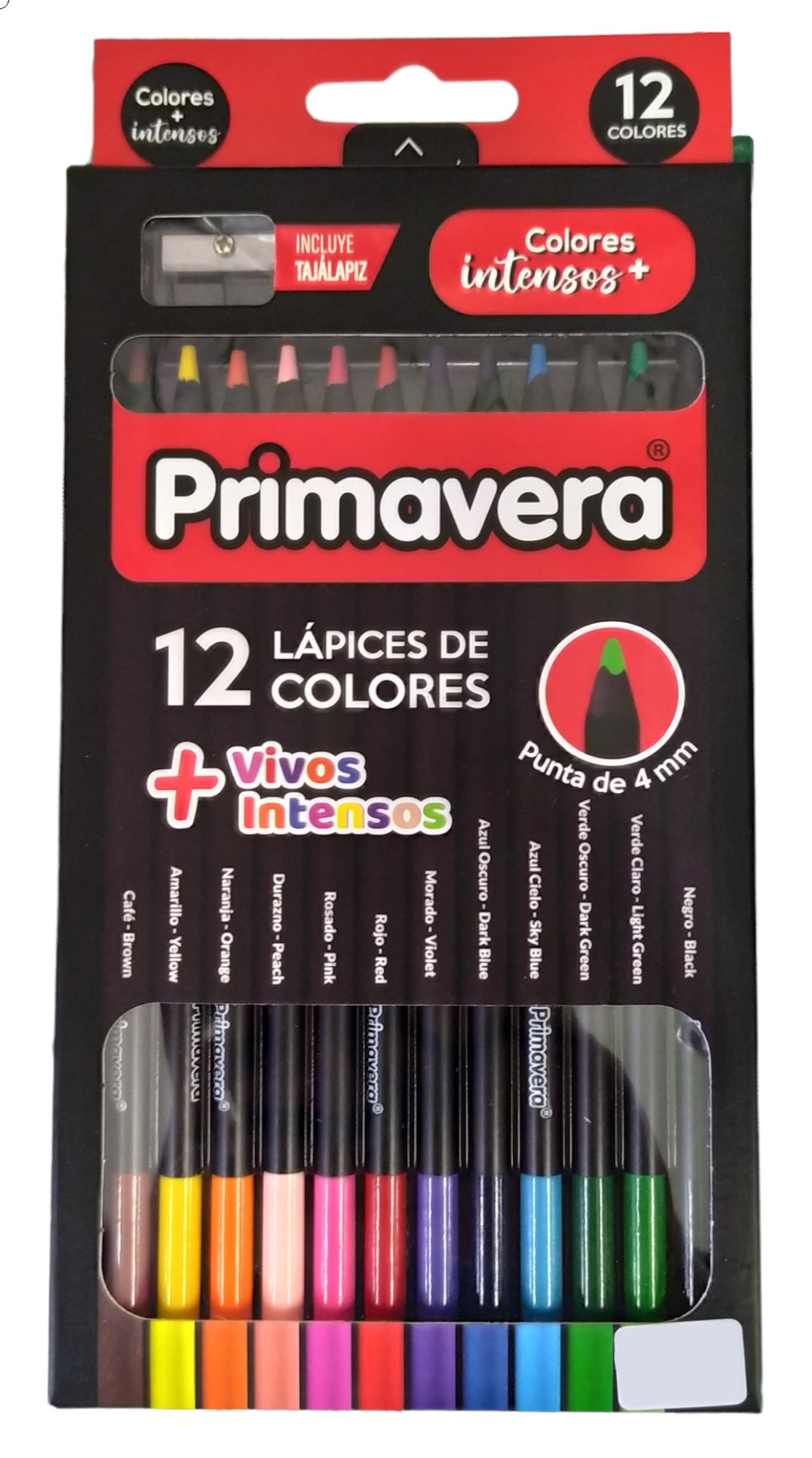 Colores  REDONDOS 4.0 MM X 12 UND PRIMAVERA
