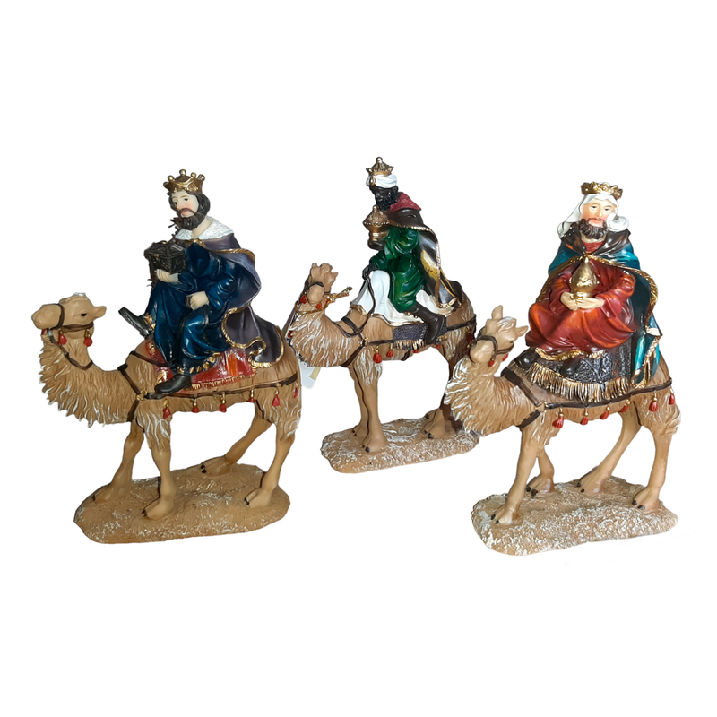 Figura Reyes Magos x3 Piezas