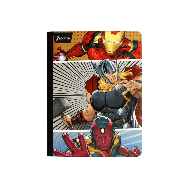 Cuaderno Cosido Cuadriculado Avengers 100 Hojas Norma Unidad