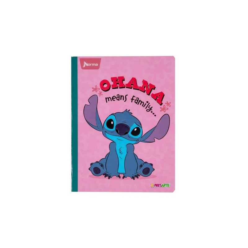 Cuaderno Cosido Cuadriculado Stitch 100 Hojas Norma Unidad