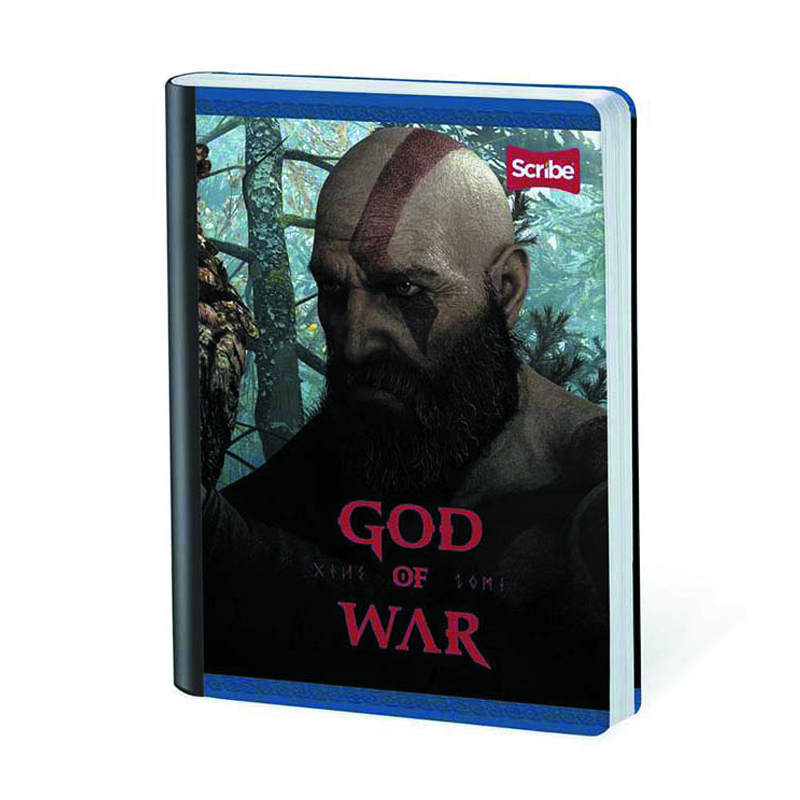 Cuaderno Cosido Cuadriculado God Of War 100 Hojas Scribe Unidad