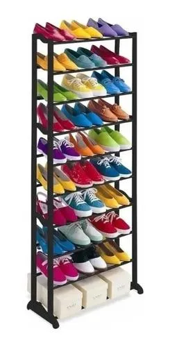 Organizador De Calzado Zapatos 30 Pares Zapatero 10 Niveles  8001 