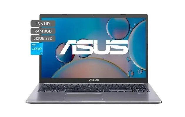 Computador Portátil Asus  Core i3-1115G4,15.6” Pulgadas RAM 12GB Disco SSD 256GB COLOR Plateado 