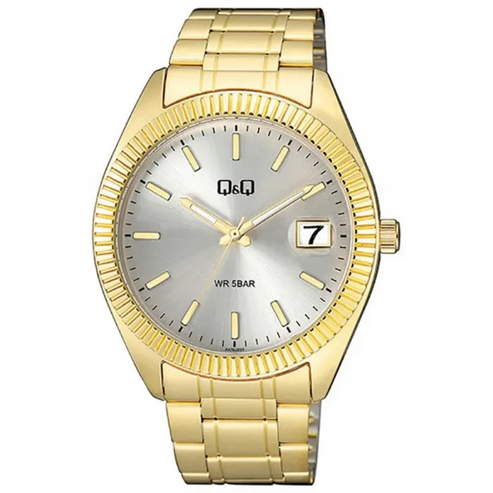 Reloj Para Hombre Q&q A476 A476j001y Dorado + Estuche