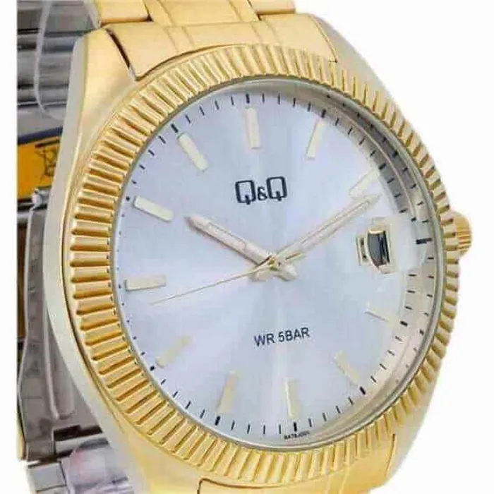 Reloj Para Hombre Q&q A476 A476j001y Dorado + Estuche