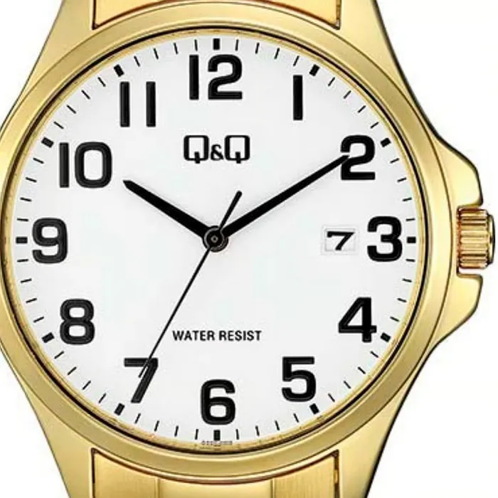 Reloj Q&q A480j004y Dorado Hombre Acero + Estuche