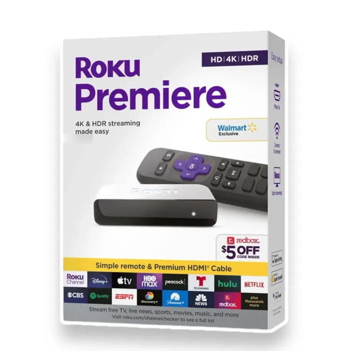 Roku Premiere 4K Uhd Convierte Tv En Smart Original Streaming 