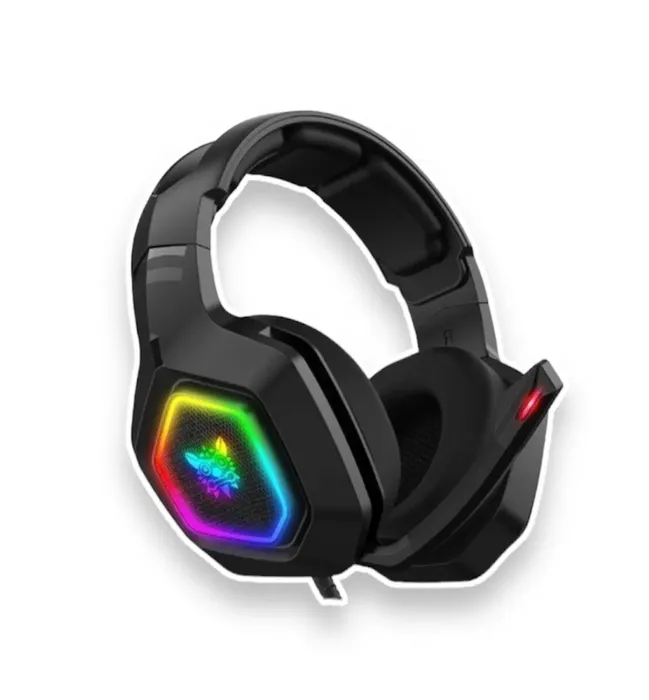 Audífonos Gamer k10 Onikuma Color Negro Luz Led RGB 