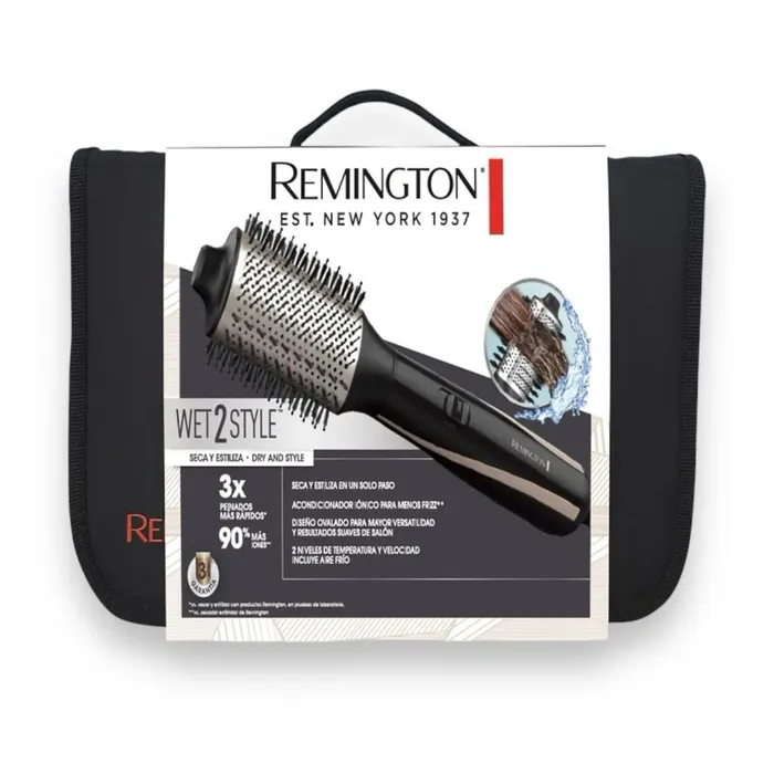 Cepillo Alisador Profesional Remington Wet 2 Style Original Con Estuche