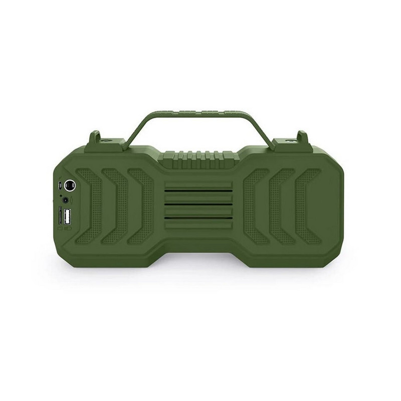 Bocina Parlante Mi Portable Bluetooth Nr-4500m + Microfono Verde