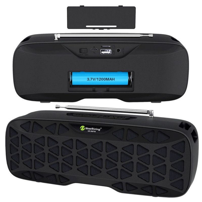 Bocina Parlante Mi Portable Bluetooth Speaker Caja Nr-b8fm Azul