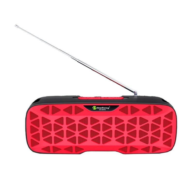 Bocina Parlante Mi Portable Bluetooth Speaker Caja Nr-b8fm Rojo