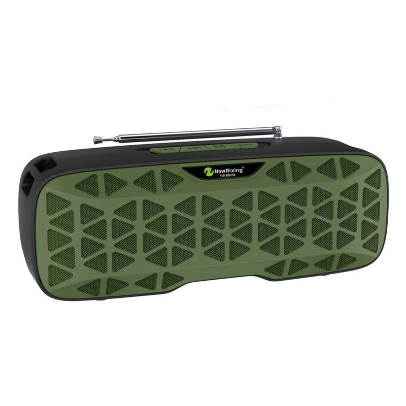 Bocina Parlante Mi Portable Bluetooth Speaker Caja Nr-b8fm Verde