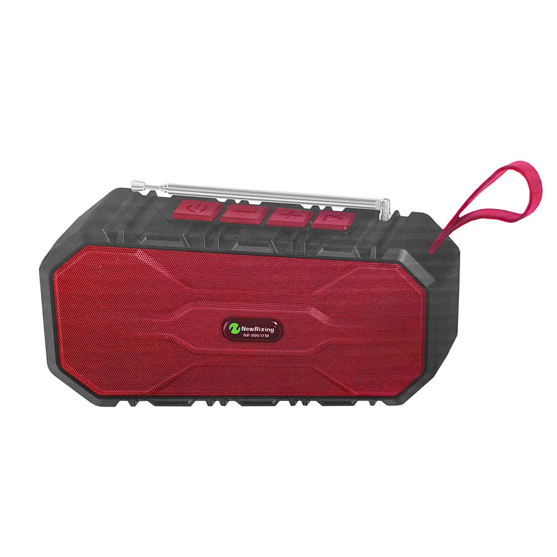 Bocina Parlante Mi Portable Bluetooth Speaker Radio Nr9901 Rojo