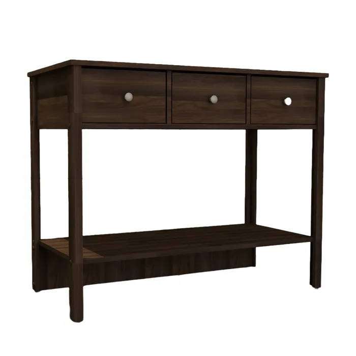 Mueble Consola aparador 95cm en MDP 3 cajones Marron